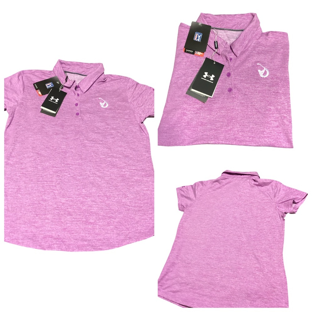 🪻 NWT Under Armour Golf Polo Shirt Size Youth XL